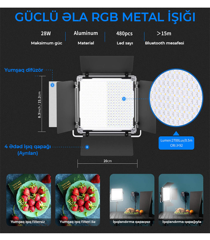 Neewer RGB480 LED