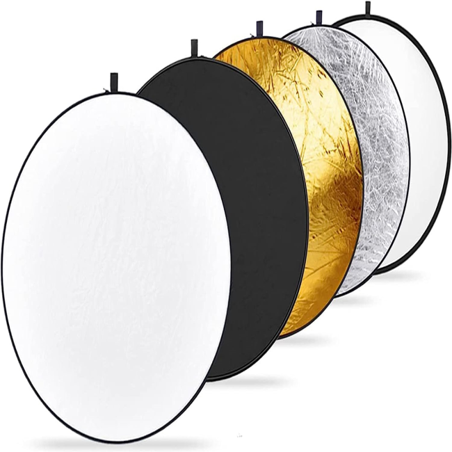 Складной отражатель Neewer 5-in-1 Collapsible Reflector 80cm 5-в-1 (80 см), простой