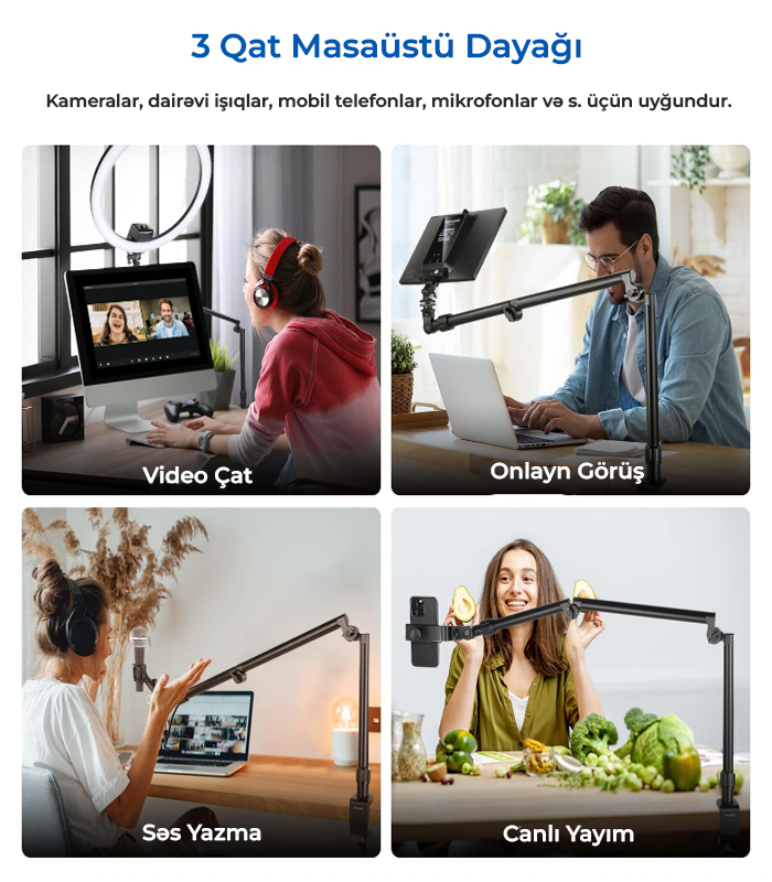 Neewer ST3 Çevik Masa Dayağı