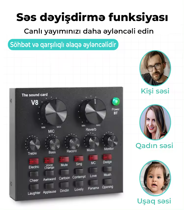 Vimi V8 Səs Kartı
