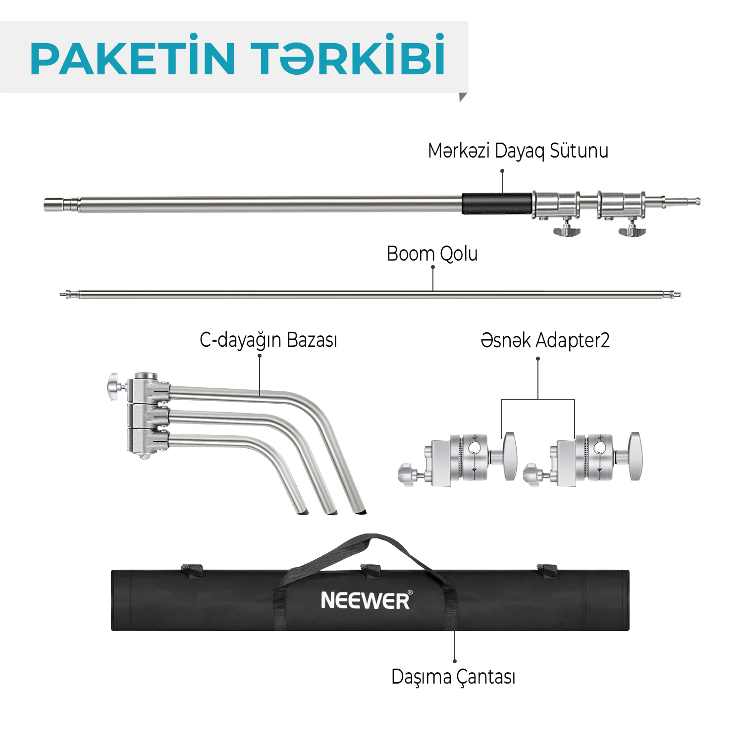 NEEWER 305 sm C Şəkilli Dayaq