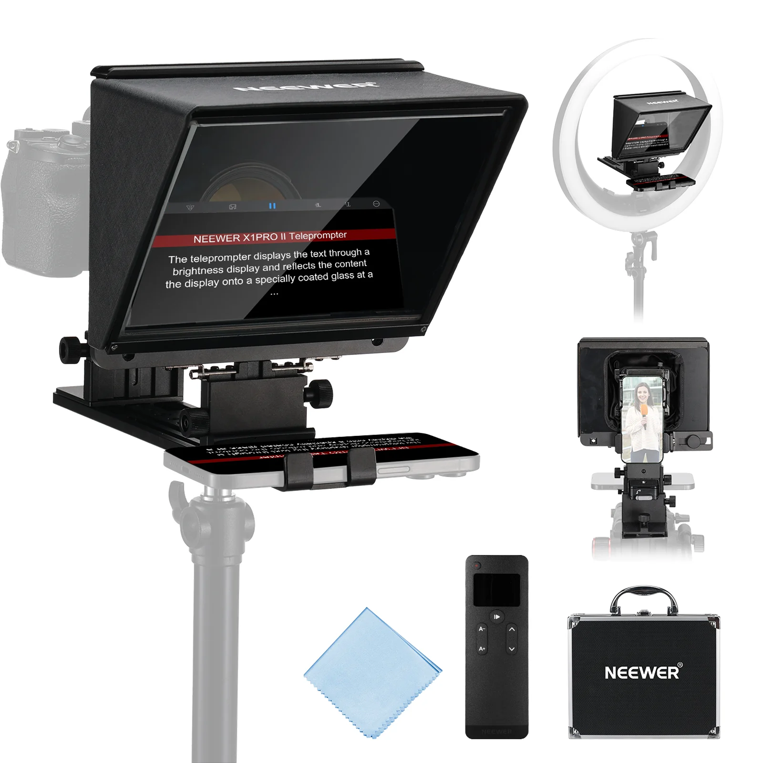 NEEWER X1 Pro II Telefon Üçün Teleprompter