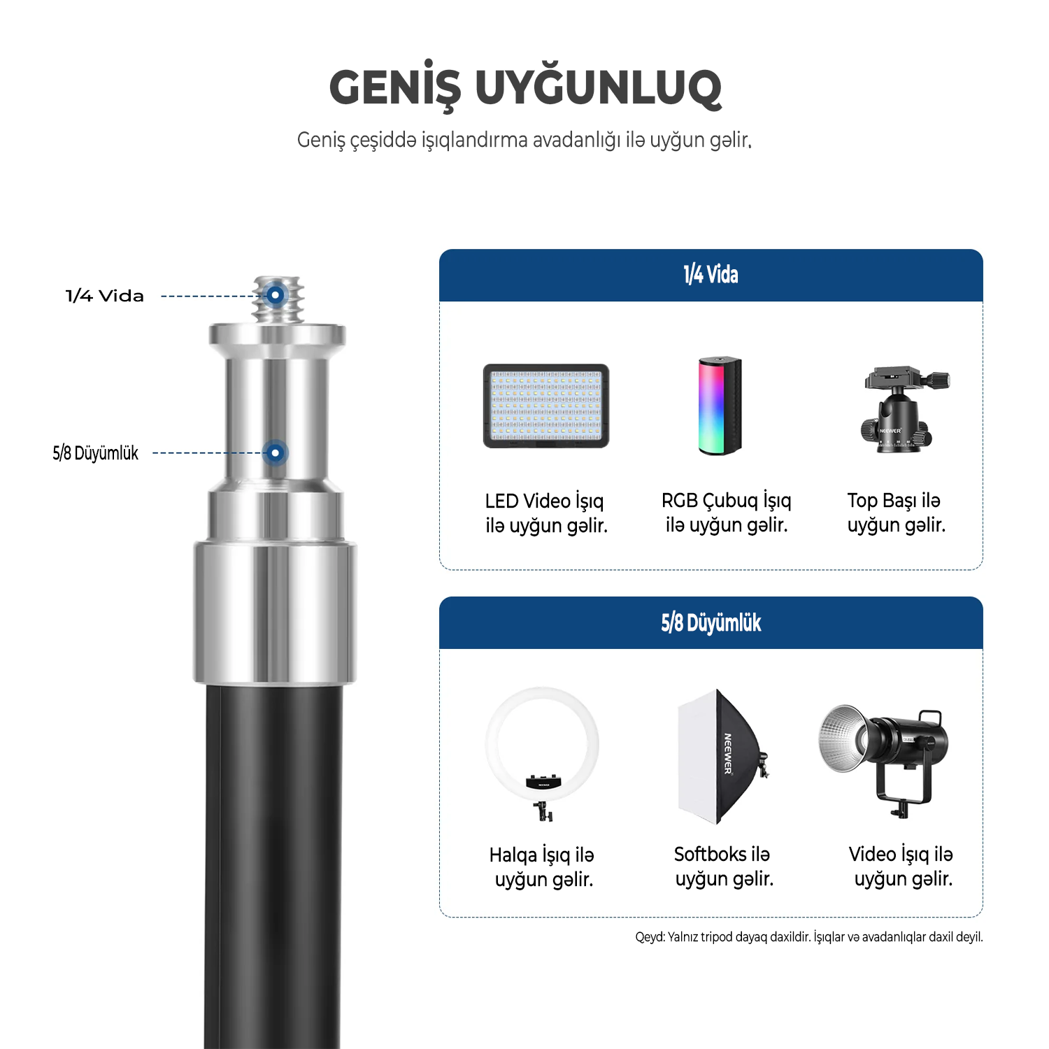 NEEWER ST180R 180sm Portativ İşıq Stendi