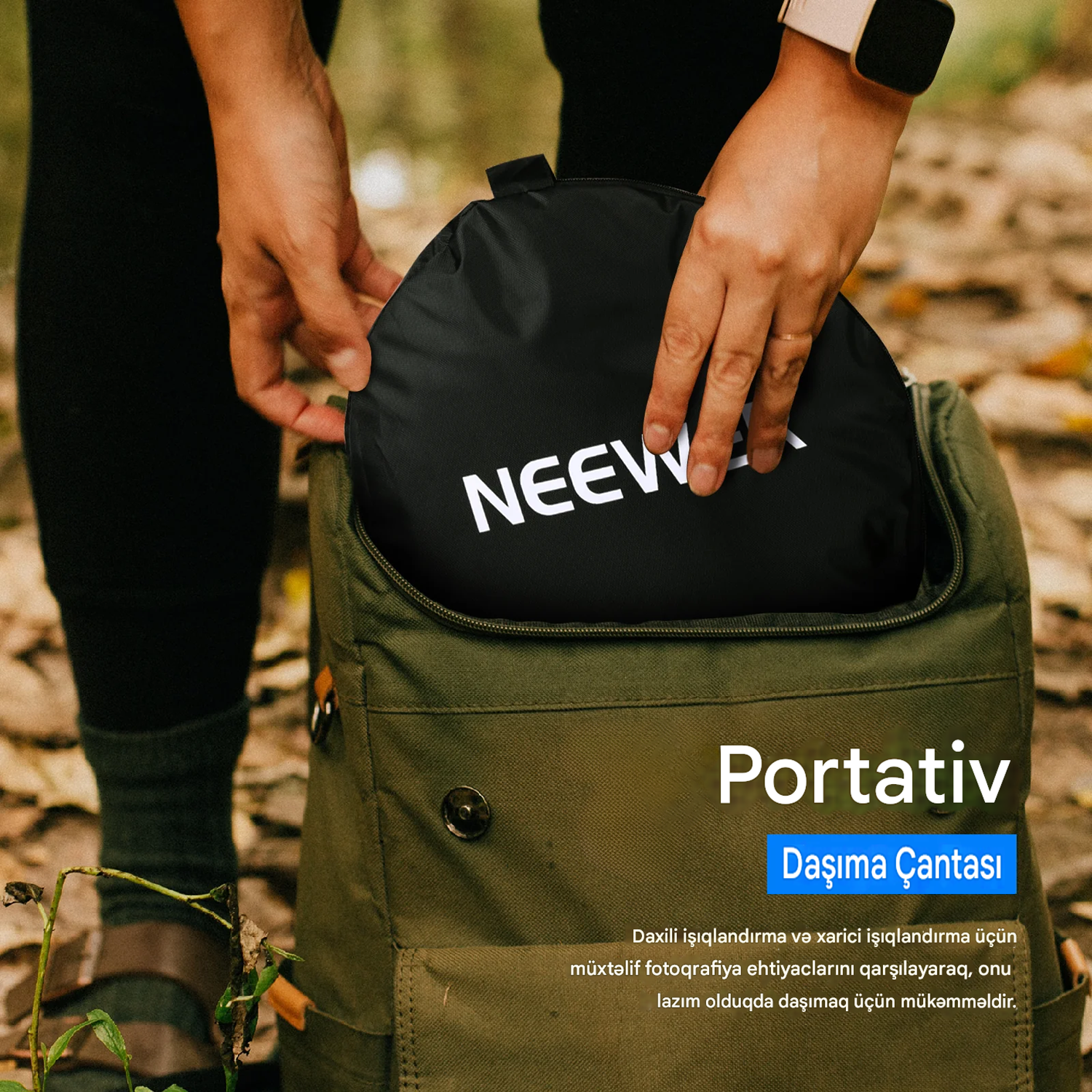 NEEWER 5-də 1 Portativ İşıqlandırma Reflektor Dəsti 80x120 sm
