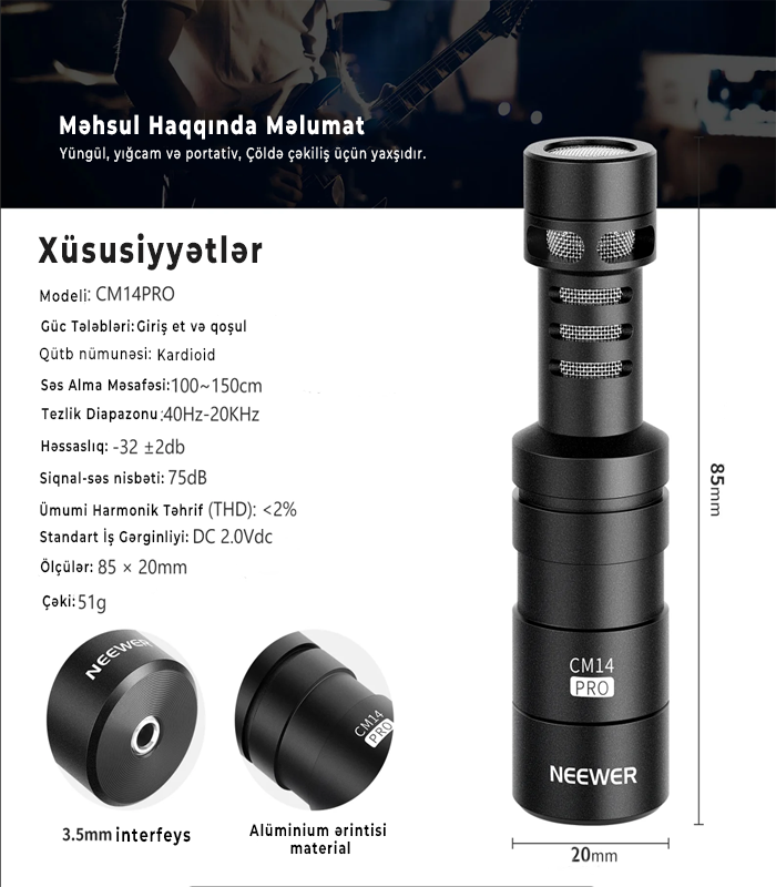 NEEWER CM14 PRO Mikrofon