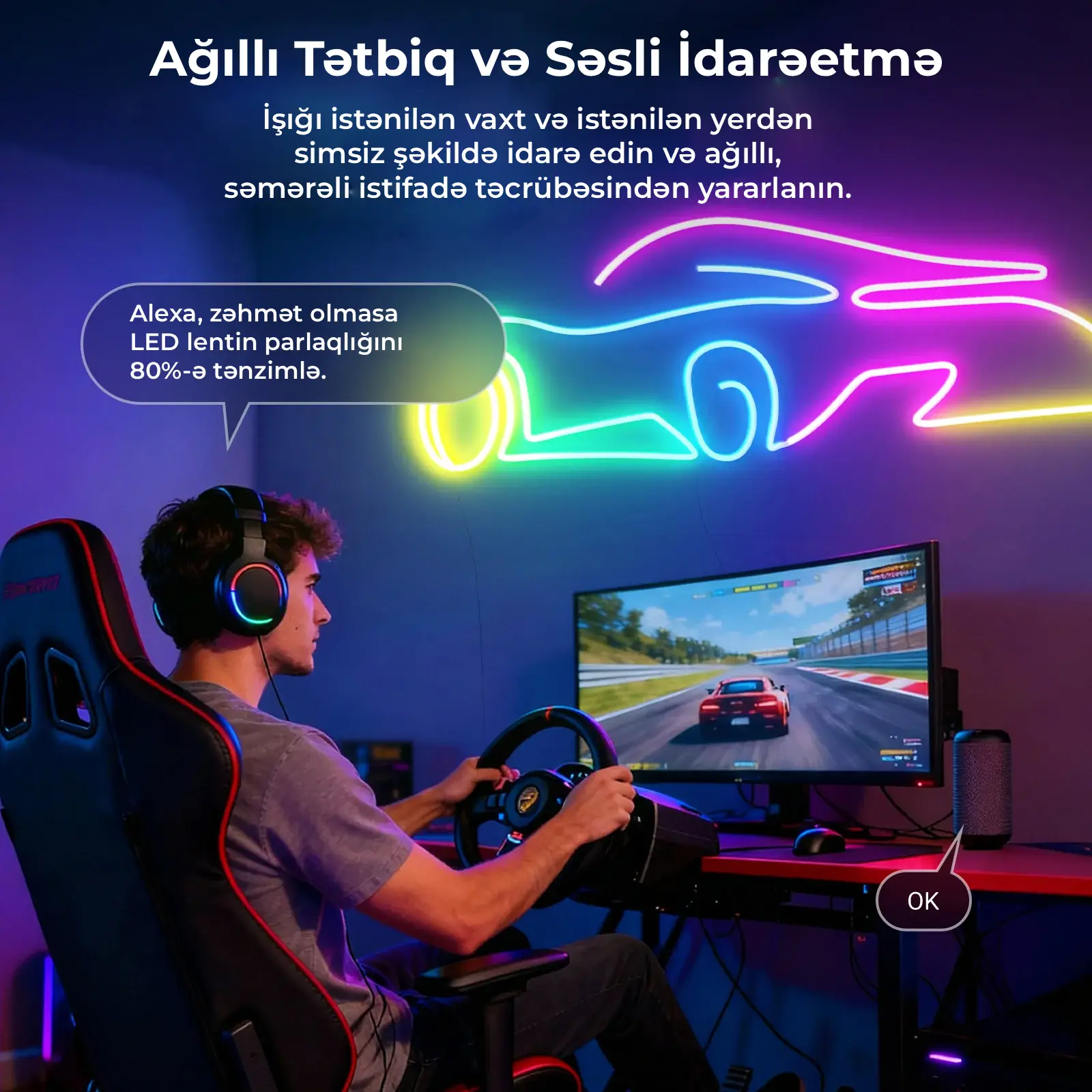 NEEWER NS02 RGB LED İşıq zolağı (yan işıqlandırmalı)