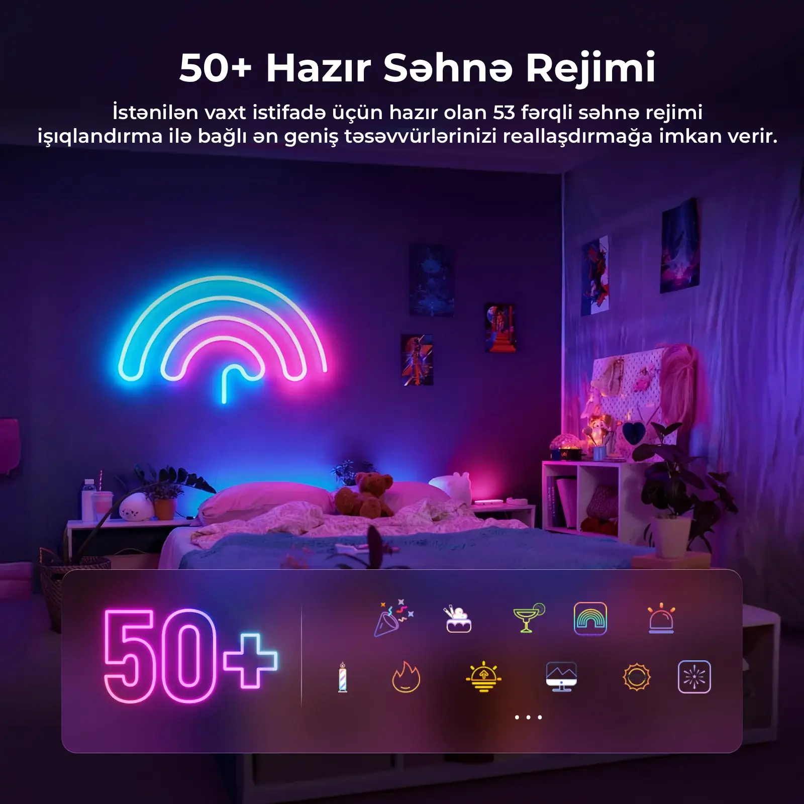 NEEWER NS02 RGB LED İşıq zolağı (yan işıqlandırmalı)
