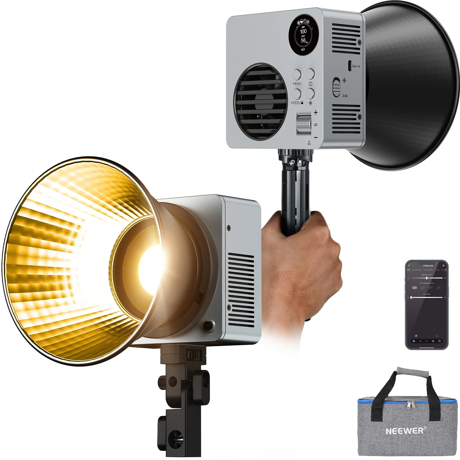 NEEWER HB80B  80W Bi-Color Mini COB LED İşıq