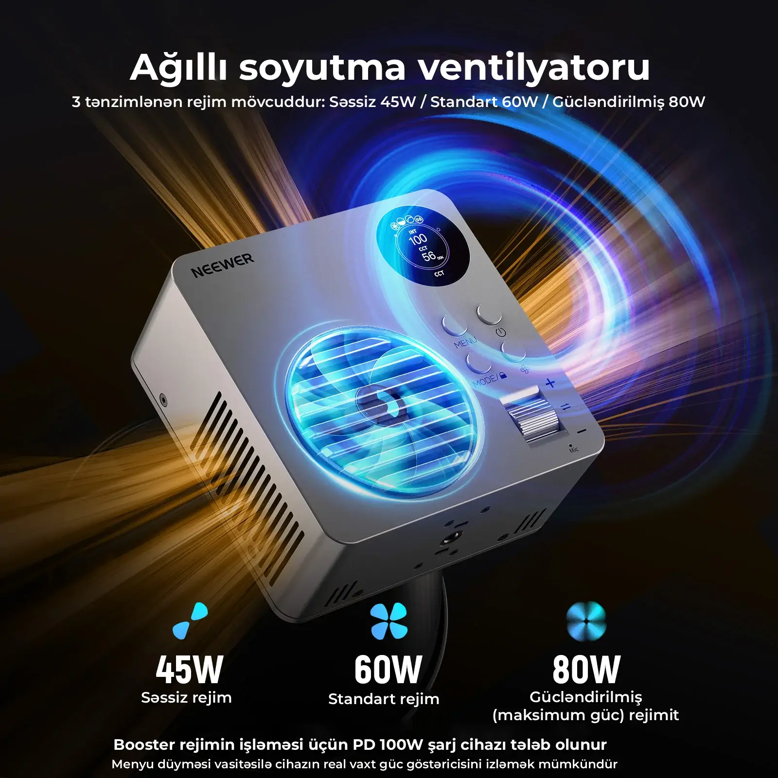 NEEWER HB80B  80W Bi-Color Mini COB LED İşıq