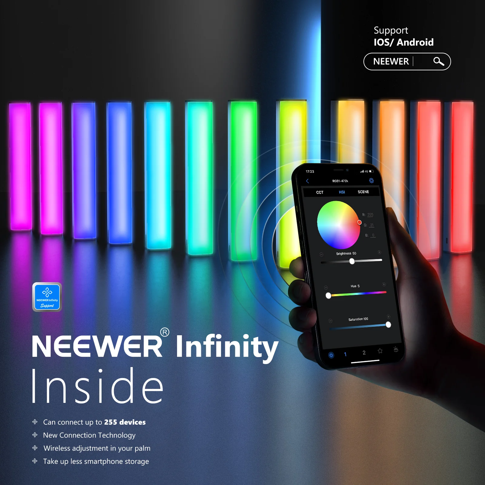 NEEWER RGB1 RGB LED Boru İşıq
