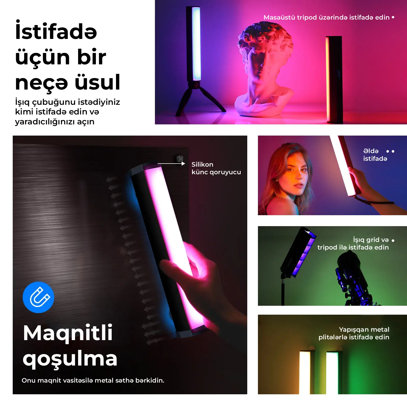 NEEWER RGB1 RGB LED Boru İşıq