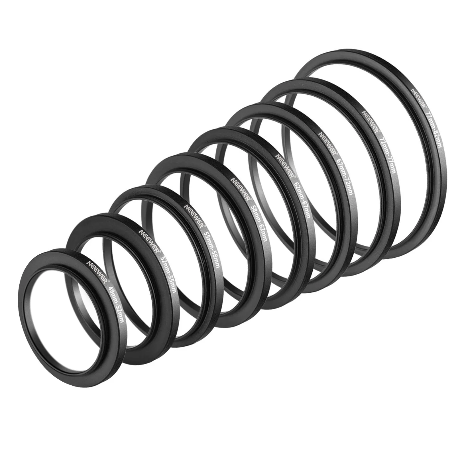 NEEWER NEEWER Obyektiv Filter Adapter Halqa Dəsti (8 ədəd)