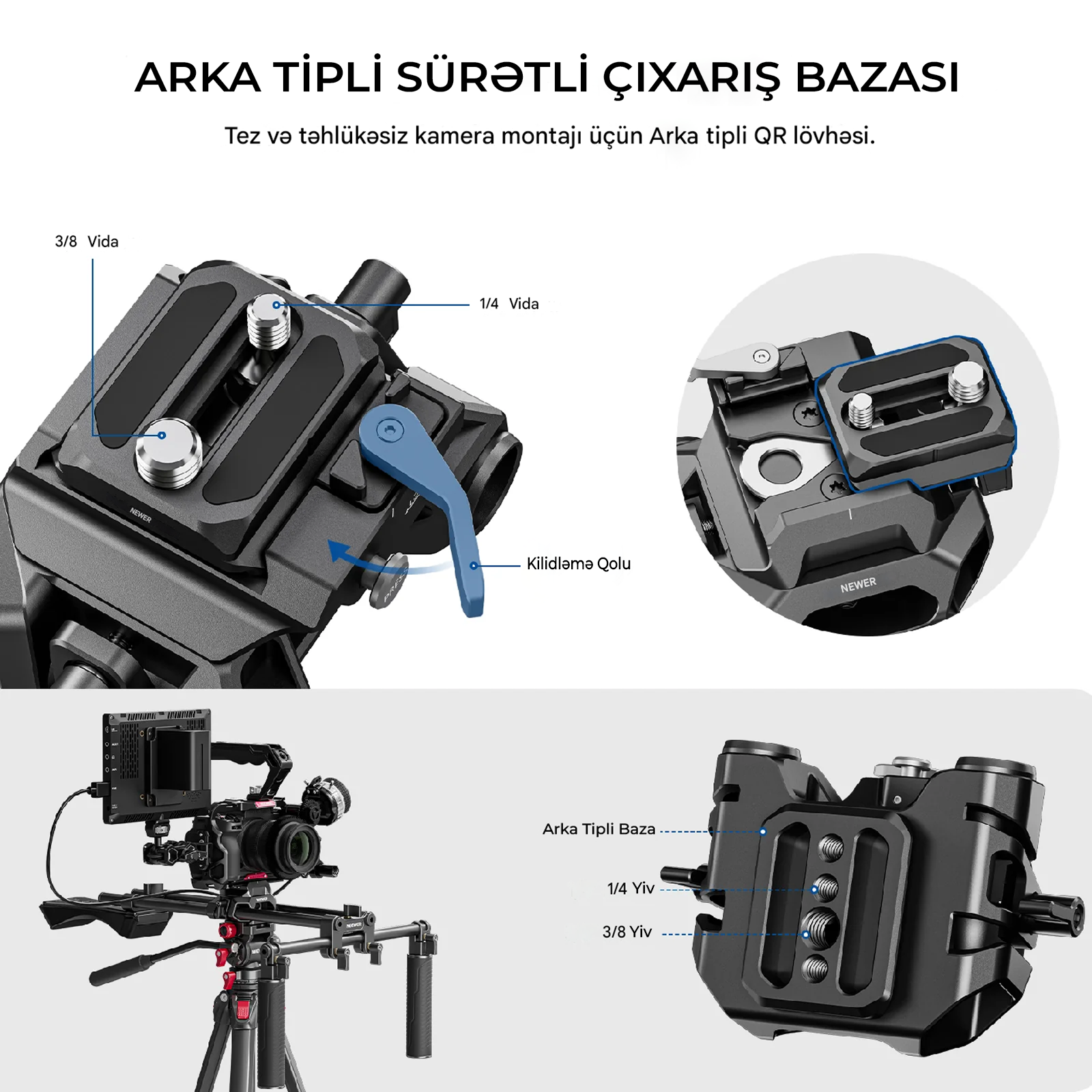 NEEWER SR007 Universal Çiyin Qurğu Dəsti