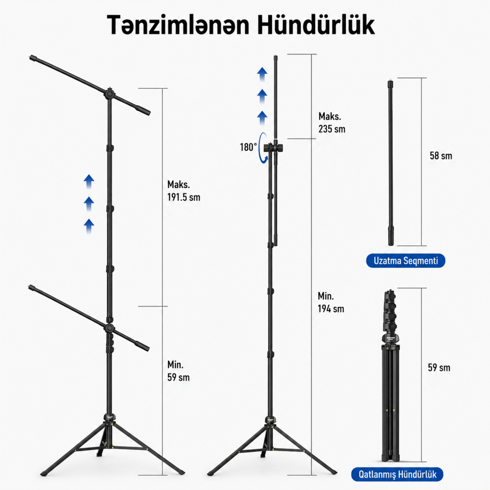 Neewer MS046 Döşəmə üçün Mikrofon Dayağı