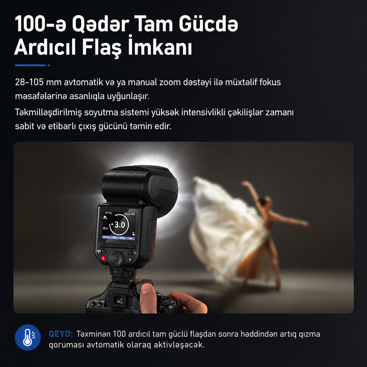 Neewer Z2 PRO 76Ws TTL Dairəvi Başlı Fləş Nikon