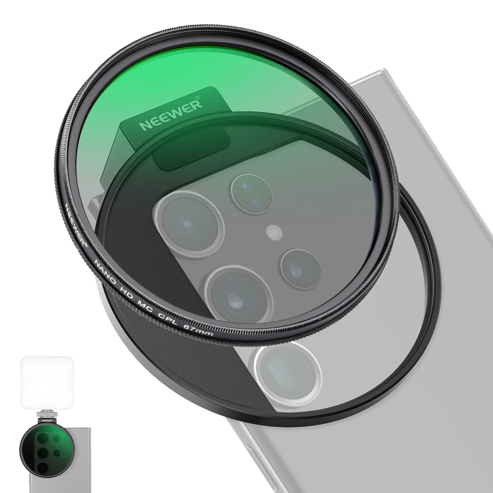 Neewer FL-41 67mm Mobil Telefon üçün CPL Filteri