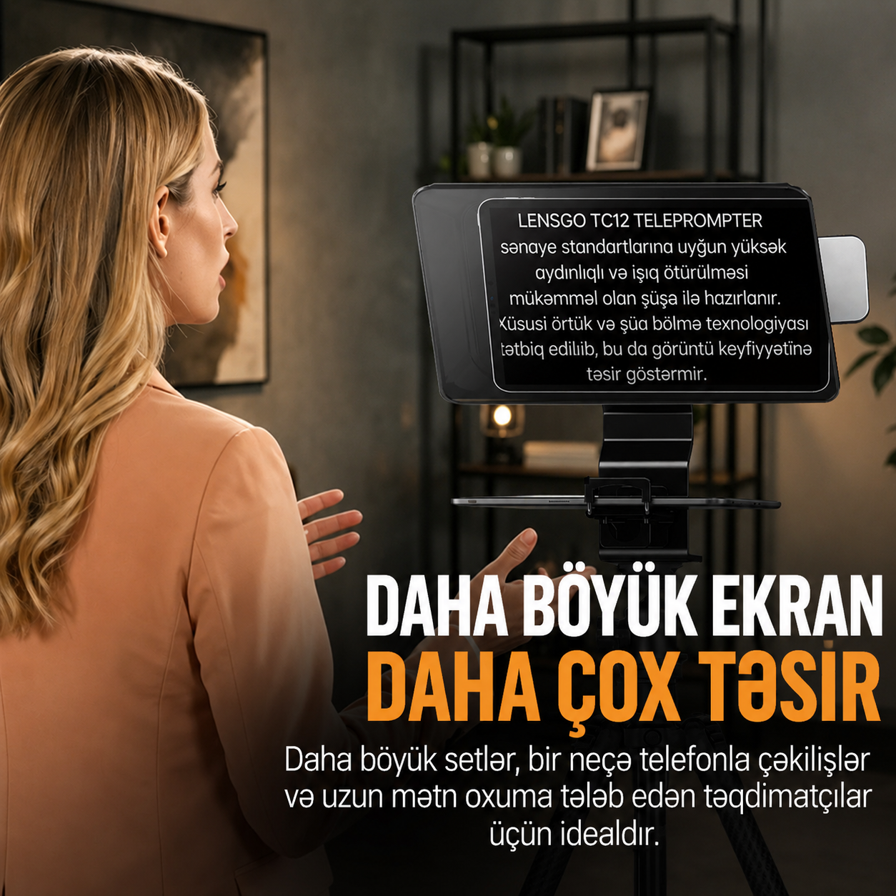 Lensgo TC12P Telefon Teleprompter
