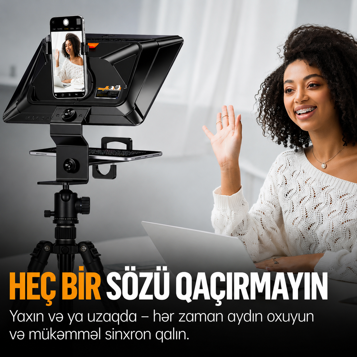 Lensgo TC12P Telefon Teleprompter