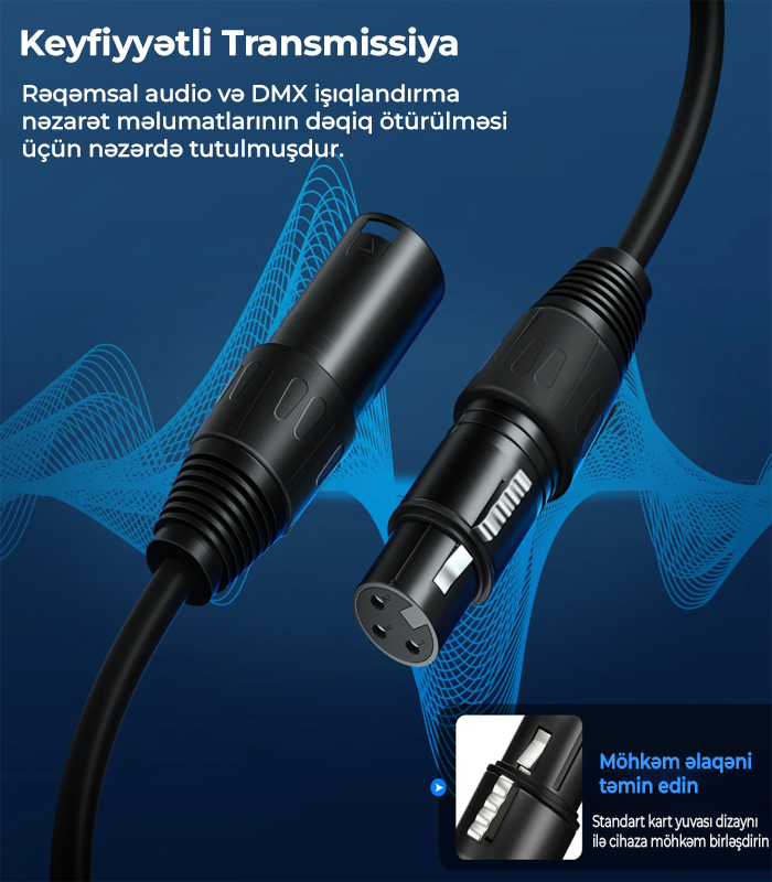 NEEWER XLR Kabel 2 metr